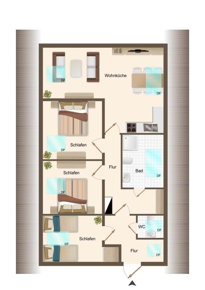 Apartamento Friesenhof Janssen - Urlaub Auf Dem Bauernhof Neuharlingersiel Exterior foto